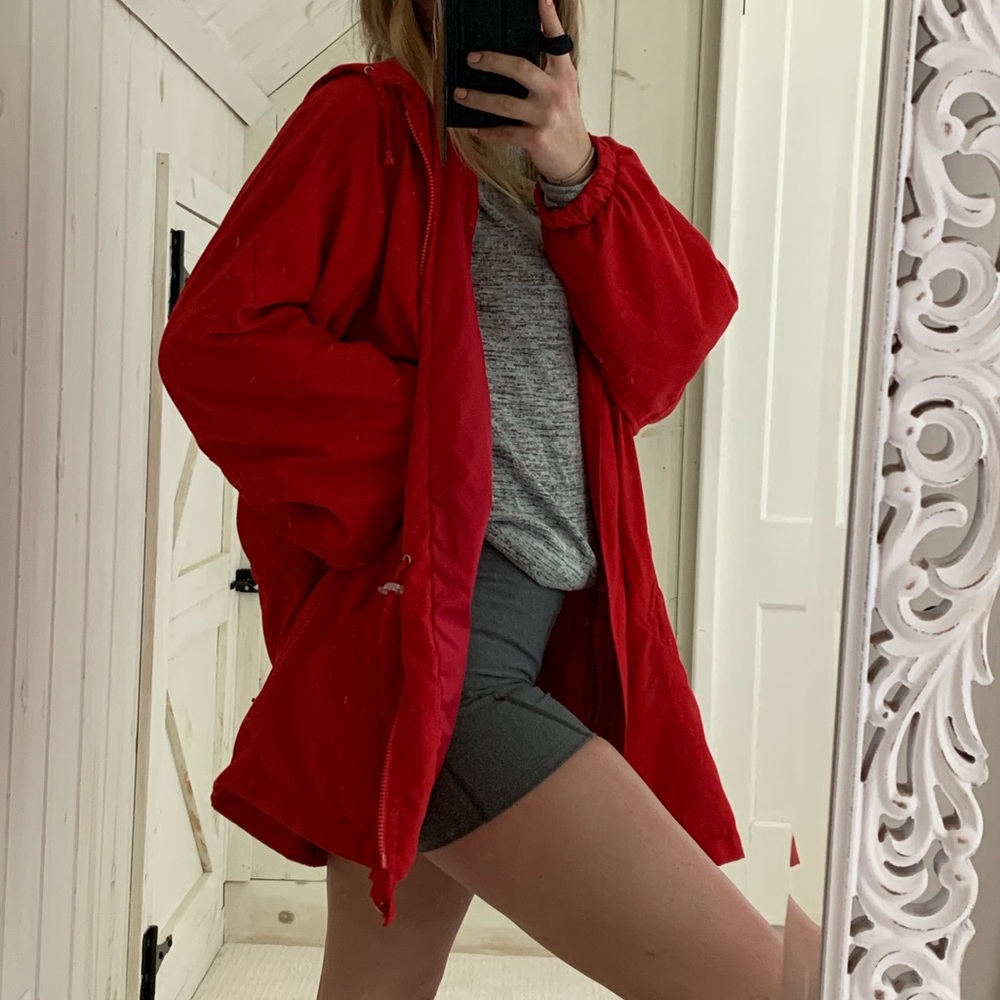 Vintage | Red Parka Jacket